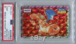 Pokemon Card Promo Japonaise 1995 Topsun Charizard Holo Dos Bleu, Psa 9 Mint