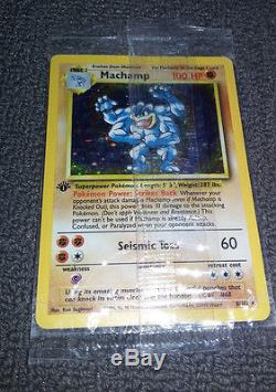 Pokémon Card Rare Première Édition Machamp 8/102 Holo Jamais Ouvert