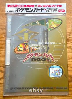 Pokemon Carte Japonaise Neo Genesis Premium Fichier 1 2 3 Ensemble De Dossiers Vintage Scellé