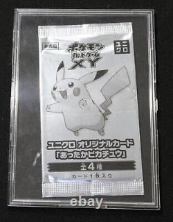 Pokémon Carte Non Ouverte Chaud Pikachu Japonais Xy Promo 2014 Uniqlo Enfants