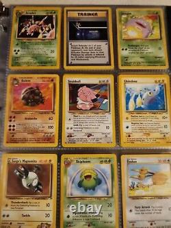 Pokemon Childhood Binder Vintage & Wotc Lot De Cartes Holos Rares Ex Lv. X, Etc.