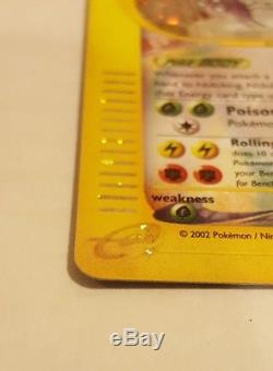 Pokemon Crystal Nidoking 150/147 Aquapolis Secret Rare Holo Card Condition Nm