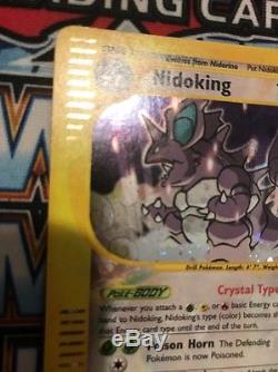 Pokemon Crystal Nidoking Aquapolis Holo Carte De Collection Secret Rare Gem Mint Psa