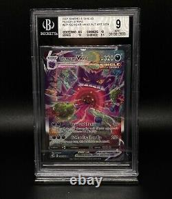 Pokemon Gengar Vmax 271/264 Alt Art Secret Rare Fusion Strike Bgs 9 Cards Gratuits
