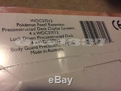 Pokemon Sealed Red Logo Fossil Theme Deck Box Australian Made! Cartes Tcg Rare
