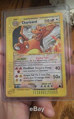 Pokemon Skyridge Secret Cristal Rare Charizard Holo! # 146/144 Mp-lp! Incroyable