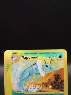 Pokemon Skyridge Vaporeon 33/144 Inverser Holo Rare Nm