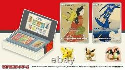 Pokemon Stamp Box Card Game Japan Post Limited Beauty Back Moon Gun Ensemble Complet