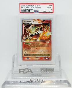 Pokemon Stormfront Heatran LV X 97/100 Ultra Rare Holo Foi Card Psa 9 Mint #