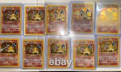 Pokémon TCG Charizard Holo Rare Illimité 4/102 1999 4 Individuel, État LP