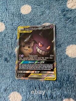 Pokémon TCG Gengar & Mimikyu GX Soleil & Lune Équipe 165/181 Holo Ultra Rare