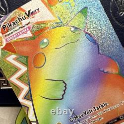 Pokemon TCG Pikachu VMAX Art Complète Arc-en-Ciel Rareté Secrète 188/185 Tension Vivid NM/M