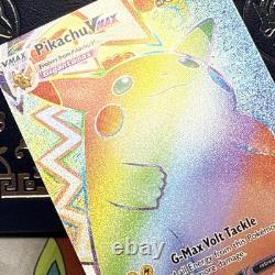 Pokemon TCG Pikachu VMAX Art Complète Arc-en-Ciel Rareté Secrète 188/185 Tension Vivid NM/M