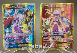 Pokemon TCG XY Évolution Mewtwo Ex 163 + 164 Rare Secrète Or Lot de 2 NM