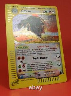 Pokemon Tcg English Card Skyridge Set Crystal Golem 148/144 Secret Rare Holo