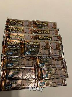 Pokemon Topps Le Premier Film Cartes À Collectionner. (x105) Des Emballages Fermés