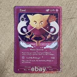 Pokepu Zami Parodie Pokémon Derpy / Carte Fan Art 77 Rare Secrète Holo