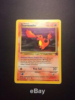 Première Addition! Charmander Pokemon Card 50/82 Extremement Rare! Near Mint