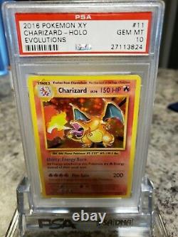Psa 10 Charizard 11/108 Xy Evolutions Holo Rare Pokemon Card Gem Mint