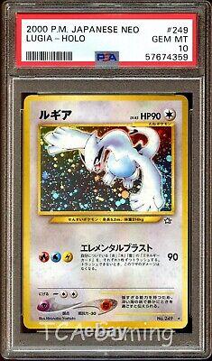 Psa 10 Gem Mint Lugia 249 Neo Genesis Holo Rare Japanese Pokemon Card 359