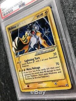 Psa 10 Gold Star Raikou Carte Pokémon Holo Rare 114/115 Ex Unseen Forces