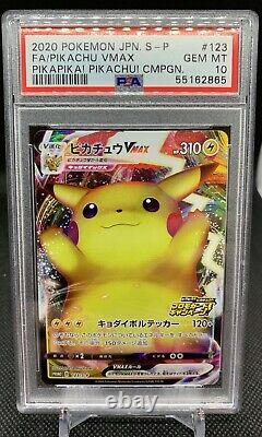 Psa 10 Pikachu Vmax Promo 123 Pikapika Campagne Japonais Pokemon Card