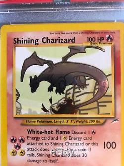 Psa 10 Shining Charizard 2002 Carte Pokémon Neo Destiny Gemme Menthe Rare Holo