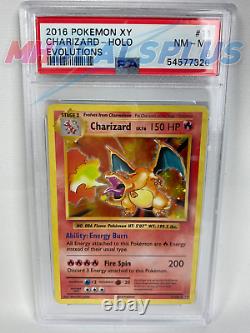 Psa 8 Nm-mit Charizard 11/108 Xy Evolutions Holo Rare Pokemon Tcg Trading Card
