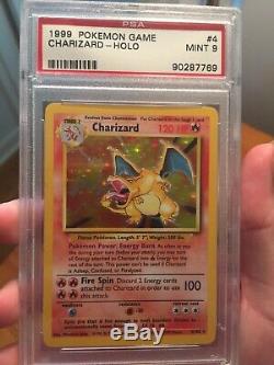 Psa 9 Charizard Holo 1999 Carte Pokémon Base Set