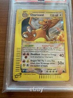 Psa 9 Cristal Charizard Holo Skyridge 146/144 Secrète Rare Carte Pokemon