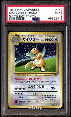 Psa 9 Menthe Dragonite Holo Game Boy Promo Pokemon Set Japonais 1998 149