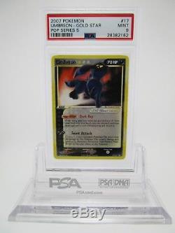 Psa 9 Mint Umbreon Gold Star Série Pop 5 Promo Pokemon Card 17/17 B34
