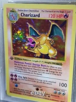 Psa-authentic- 1ère Édition Base Set Shadowless Charizard Pokemon Card 4/102