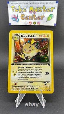 Raichu Obscur 83/82 1ère édition Secret Rare Holo Team Rocket NM Pokemon