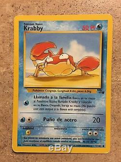 Rare Carte Pokemon Espagnole Krabby