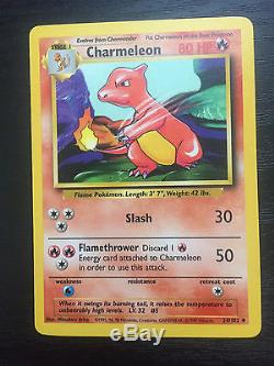 Rare Charmeleon Pokemon Carte Excellente Condition 1995 24/102