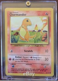 Rare Mint Charmander 46/102 + Charmeleon 24/102 Base Set 1999 Cartes Pokémon