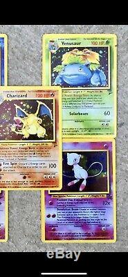 Rare Pokemon Card Classic 1999 Modèle Mew Deux Charzard Venusaur Blastoide Holo