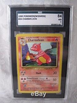 Rare Première Édition 1999 Pokemon Charmeleon Card # 24/102 Sgc Gradé 84 Nm 7