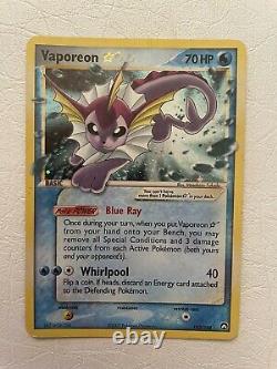 Rare Vaporéon 102/108 Gold Star Ex Power Keepers Carte Pokémon Nice