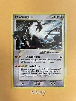 Rayquaza Gold Star HP 107/107 Pokemon Tcg Vintage Card! Ex Déoxys Holo Rare
