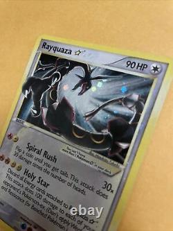 Rayquaza Gold Star HP 107/107 Pokemon Tcg Vintage Card! Ex Déoxys Holo Rare