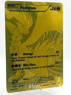 Reshiram 114/113 Trésors Légendaires BW Carte Pokémon TCG Rare Secrète Holo Or