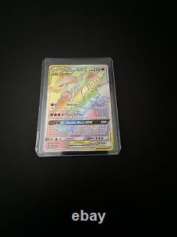 Reshiram & Charizard Gx 217/214 Nm Full Art Secret Rainbow Rare Pokemon Card