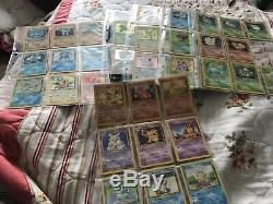 Set De Cartes De Base Pokemon Vintage Charizard Holo Rare 4/102 Original Genuine Wizards