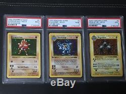 Shadowless Holos Graded Psa 7-10 # 1-16 Rare Pokemon Cartes