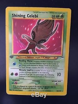 Shining Celebi 1ère Édition Neo Destiny Carte Pokémon 106/105 Secret Rare Ex
