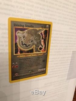 Shining Steelix Secret 3 Étoiles Holo Pokemon Card 112/105