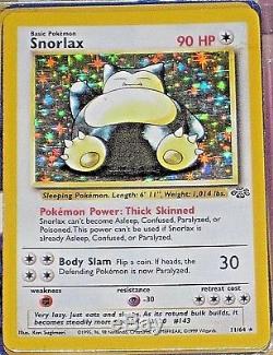 Snorlax 11/64 Pokémon 1999 Carte Holo Nm-mt Rare