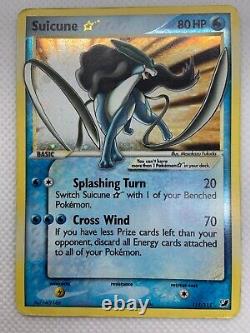 Suicune Étoile d'Or 115/115 Holo Forces Cachées Pokémon JCC